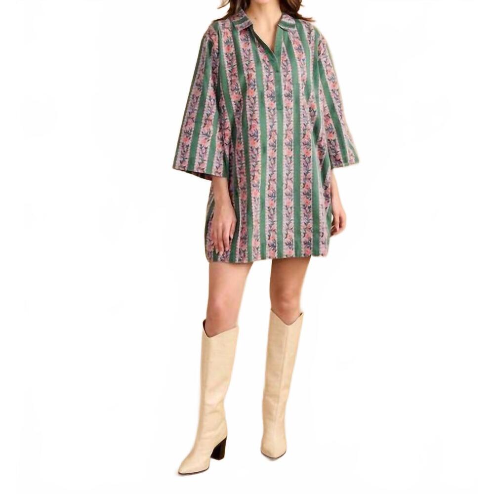 NEW DOUBLE A colette mini dress in floral manor